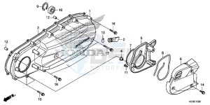 SH125DE SH125D UK - (E) drawing LEFT SIDE COVER