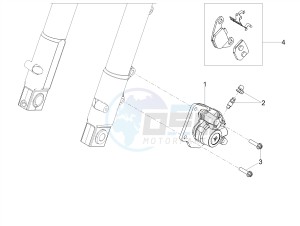 RCR 50 E4 (EMEA) drawing Front brake caliper