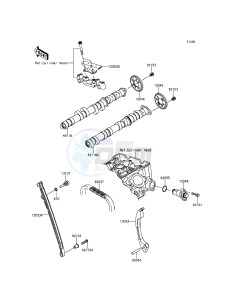 NINJA ZX-6R ZX600RFF FR GB XX (EU ME A(FRICA) drawing Camshaft(s)/Tensioner