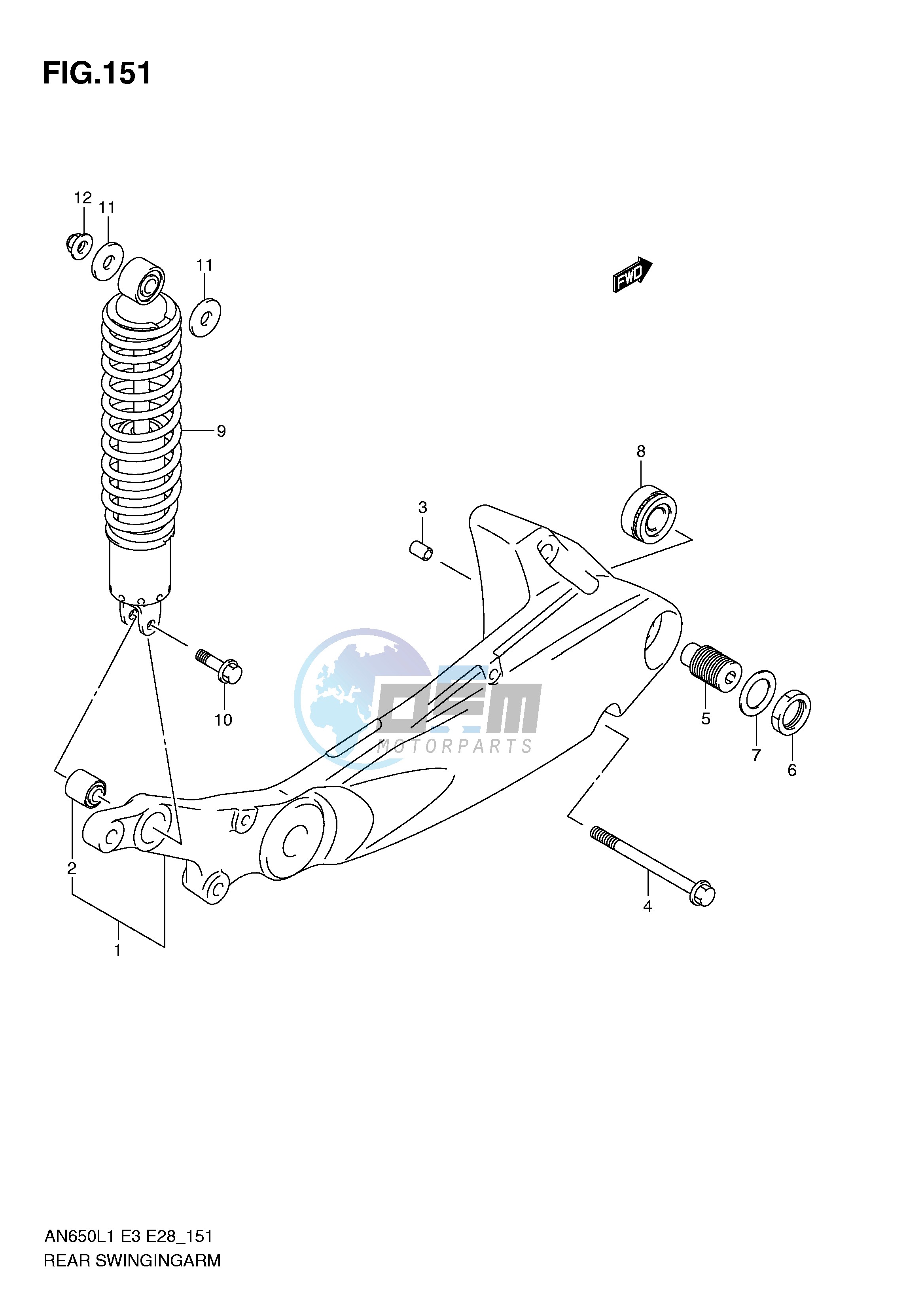 REAR SWINGING ARM