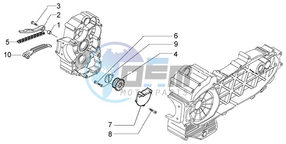 Pump group-timing chain