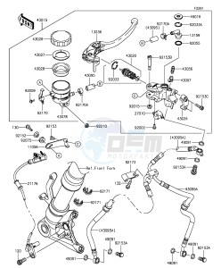 Z1000SX ZX1000LFF FR GB XX (EU ME A(FRICA) drawing Front Master Cylinder