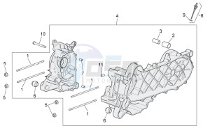 Scarabeo 100 4T e3 net drawing Crankcase