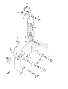 DL650 (E2) V-Strom drawing REAR CUSHION LEVER