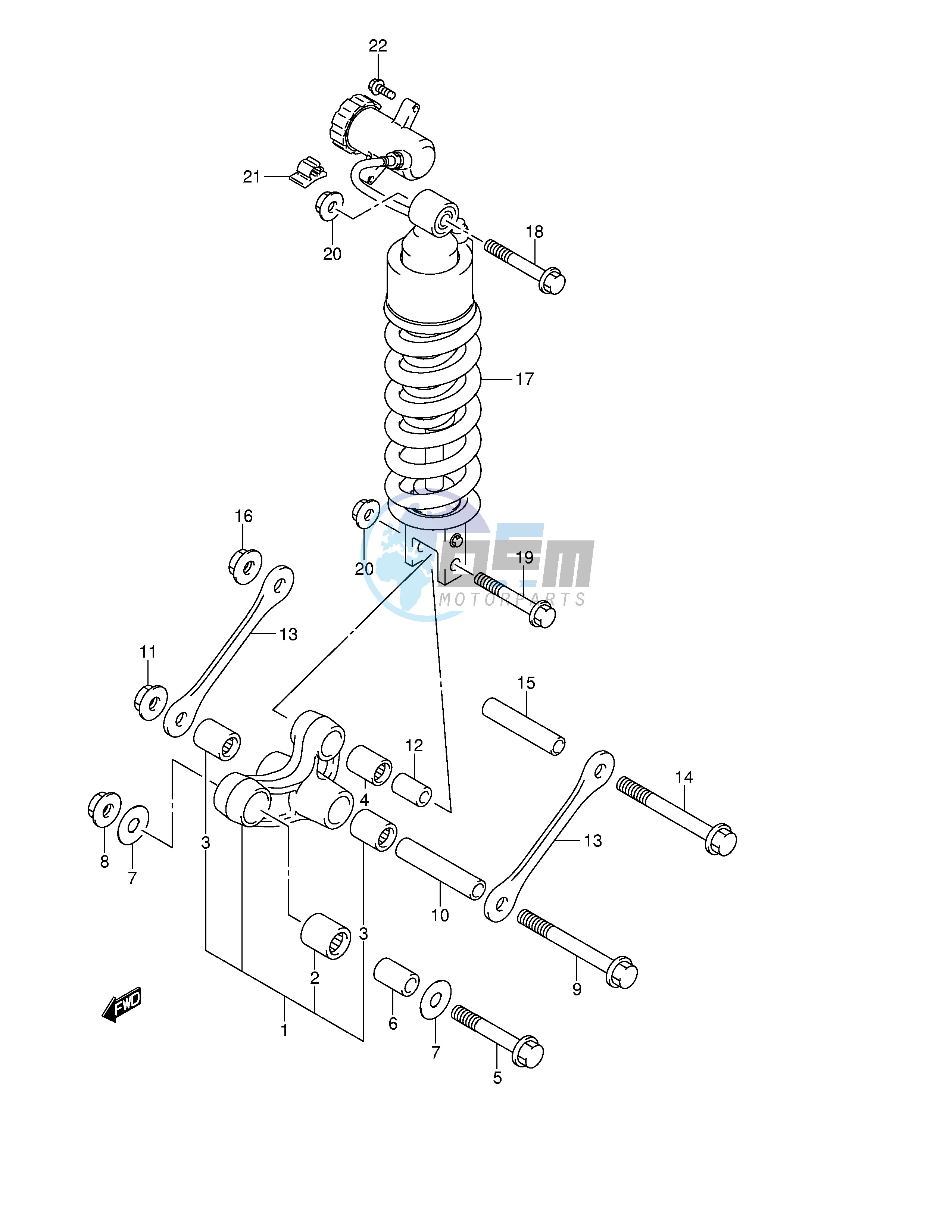 REAR CUSHION LEVER