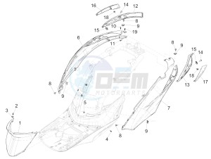 Liberty 125 iGet 4T 3V ie ABS (APAC) drawing Side cover - Spoiler