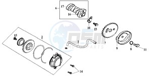 EURO MX 125 DUAL DISK 50 drawing HOLDER