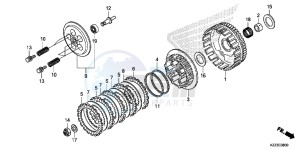 CRF250LF CRF250L E drawing CLUTCH