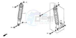 TRX400EX FOURTRAX 400 EX drawing FRONT CUSHION