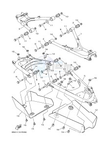 YXE700ES YXE70WPSG WOLVERINE R (BN54) drawing REAR ARM