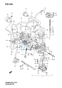 GS500 (P19) drawing CARBURETOR (MODEL K4 K5 K6)