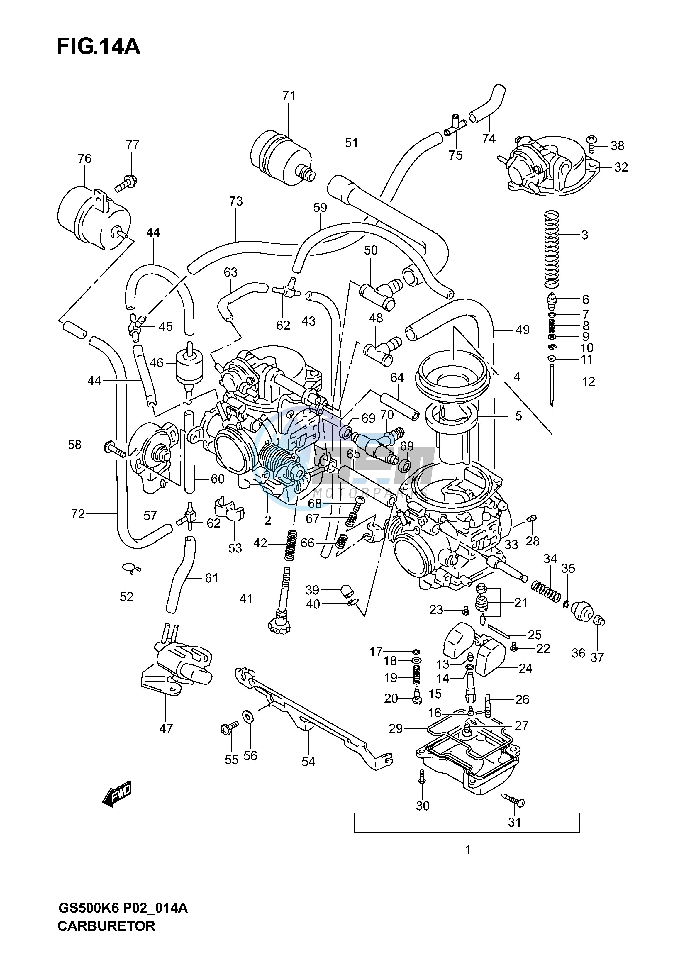 CARBURETOR (MODEL K4 K5 K6)