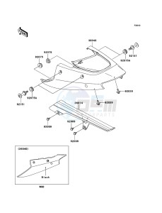 NINJA ZX-12R ZX1200B6F FR GB XX (EU ME A(FRICA) drawing Side Covers/Chain Cover