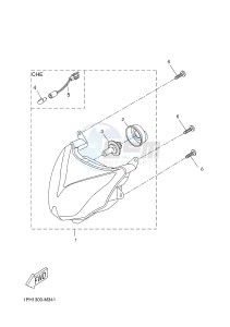 NS50 NS50F AEROX 4 (1GB5 1GB5 1GB5 1GB5) drawing HEADLIGHT