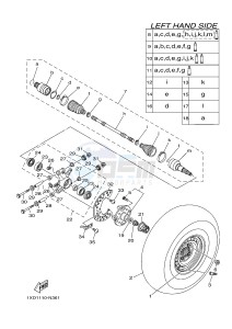 YXM700E YXM700PF VIKING (1XPH) drawing REAR WHEEL