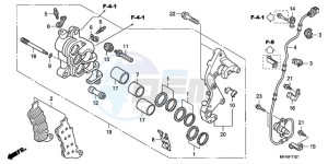 CBF1000A9 Europe Direct - (ED) drawing R. FRONT BRAKE CALIPER (CBF1000A/T/S)