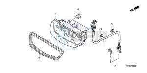 TRX420FEA Australia - (U / 4WD) drawing TAILLIGHT