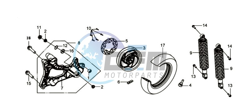 REAR WHEEL / REAR SUSPENSION