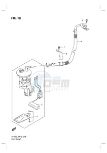 UH125G BURGMAN EU drawing FUEL PUMP