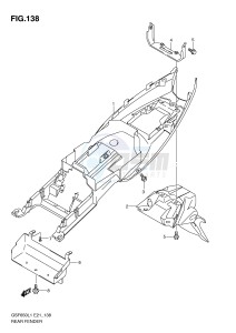 GSF650 (E21) Bandit drawing REAR FENDER (GSF650UAL1 E21)