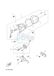 NS50N AEROX NAKED (1PL1 1PL1) drawing TAILLIGHT