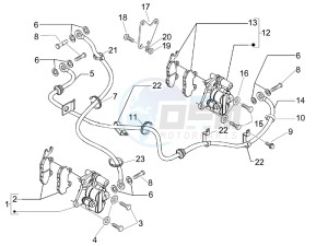 Beverly 300 ie Tourer (USA) USA drawing Brakes hose  - Calipers