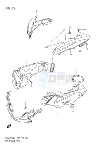 GSX-R600 (E3) drawing AIR INTAKE PIPE