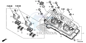 CBR1000SG CBR1000 - Fireblade SP Europe Direct - (ED) drawing CYLINDER HEAD COVER