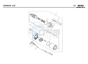 SMX-125-4T-BLUE drawing START ENGINE  Yamaha 125 4T EURO2