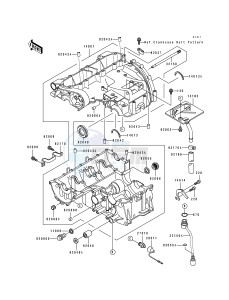 ZX 600 D [NINJA ZX-6] (D1) [NINJA ZX-6] drawing CRANKCASE