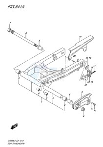 DL650 ABS V-STROM EU drawing REAR SWINGINGARM