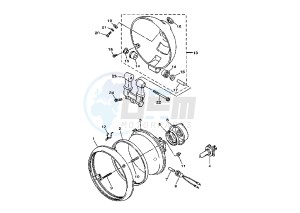 XV VIRAGO 1100 drawing HEADLIGHT