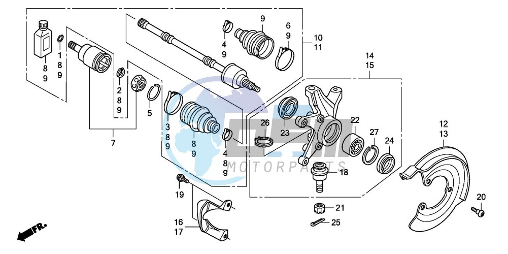 FRONT KNUCKLE (4WD)