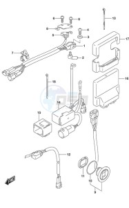 DF 175 drawing PTT Switch/Engine Control Unit