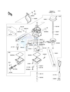 KVF 360 C [PRAIRIE 360 4X4 HARDWOODS GREEN HD] (C6F-C9F) C8F drawing CARBURETOR