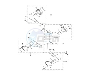 YZF R 125 drawing FLASHER LIGHT