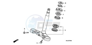 CBF1000FAB drawing STEERING STEM