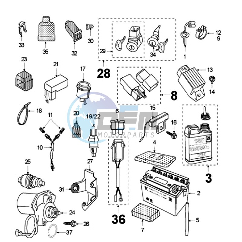 ELECTRIC PART WITH PICKUP