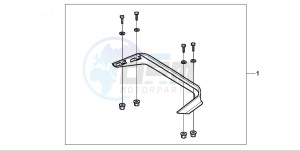 GL1500SE GOLDWING SE drawing TRUNK LOW SPOILER