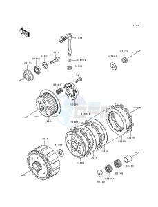 KX 125 J [KX125] (J2) [KX125] drawing CLUTCH