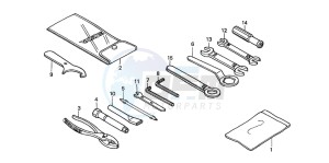 CB1300F1 CB1300SUPER FOUR drawing TOOL