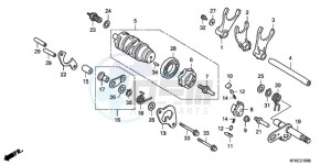 VTR2509 France - (F / CMF LL MK) drawing GEARSHIFT DRUM