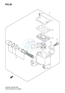 AN400 (E3-E28) Burgman drawing FRONT MASTER CYLINDER (MODEL K7)