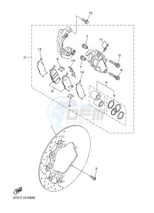 XVS1300CU XVS1300 CUSTOM XVS1300 CUSTOM (2SSA) drawing FRONT BRAKE CALIPER