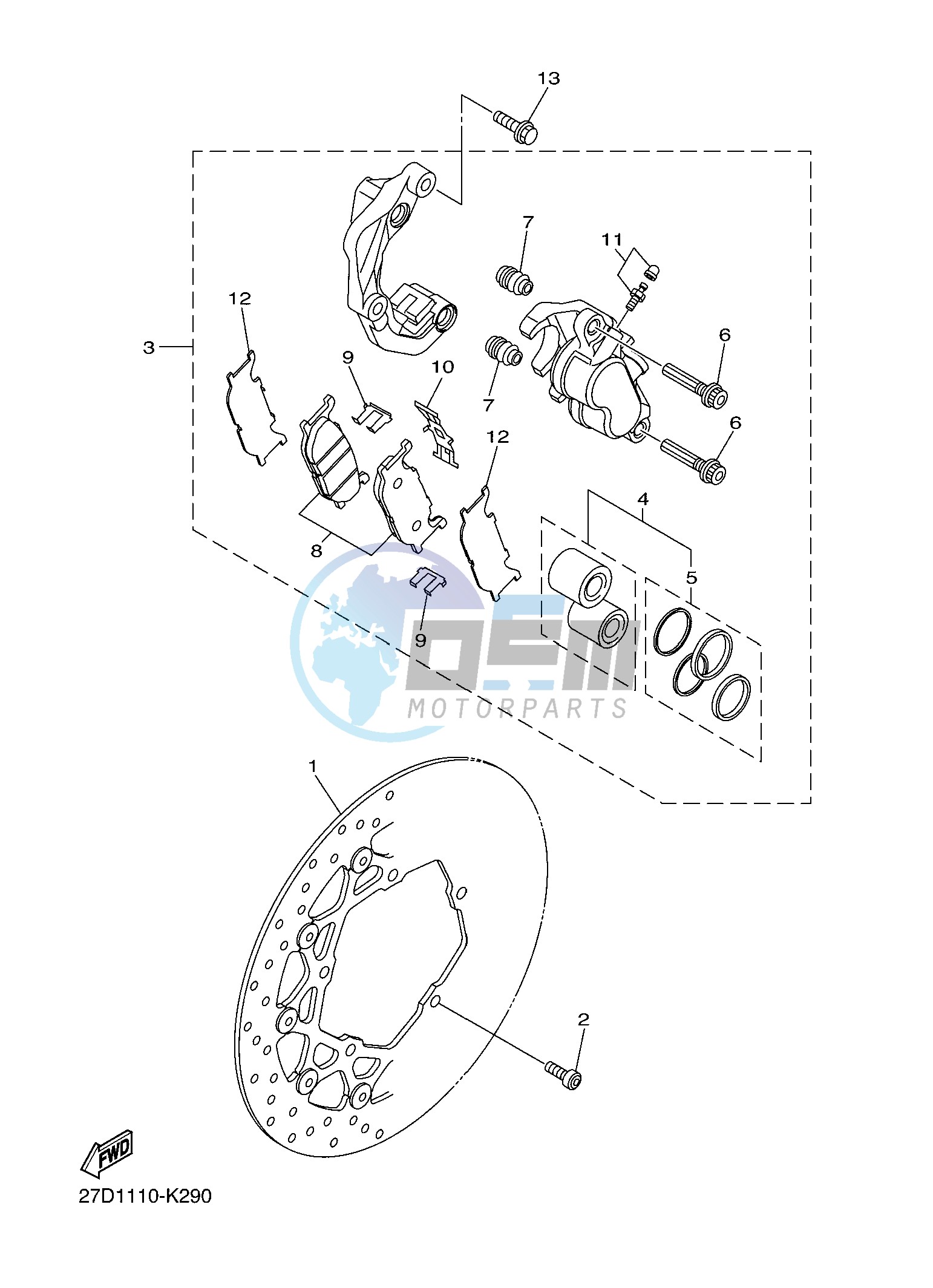 FRONT BRAKE CALIPER