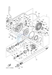 YXZ1000R SS YXZ10YESJ YXZ1000R SS (B0F3) drawing DRIVE SHAFT