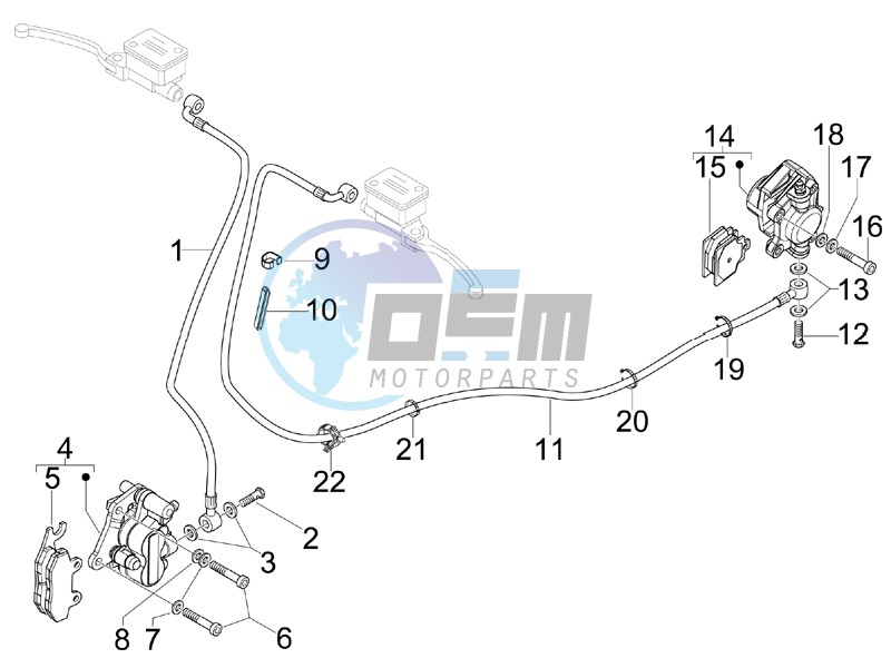 Brakes pipes - Calipers