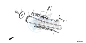 NC750XAE NC750XA Europe Direct - (ED) drawing CAM CHAIN/ TENSIONER