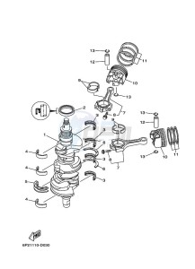 F250TUR drawing CRANKSHAFT--PISTON