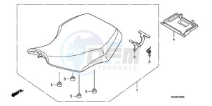 TRX420FE9 Australia - (U / 4WD) drawing SEAT